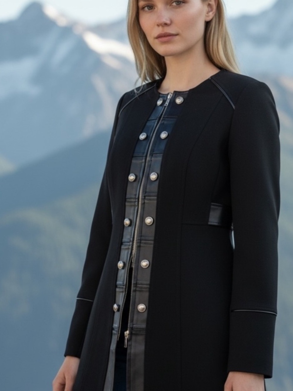 White House Black Market military topper jacket and skirt set. - Picture 16 of 16